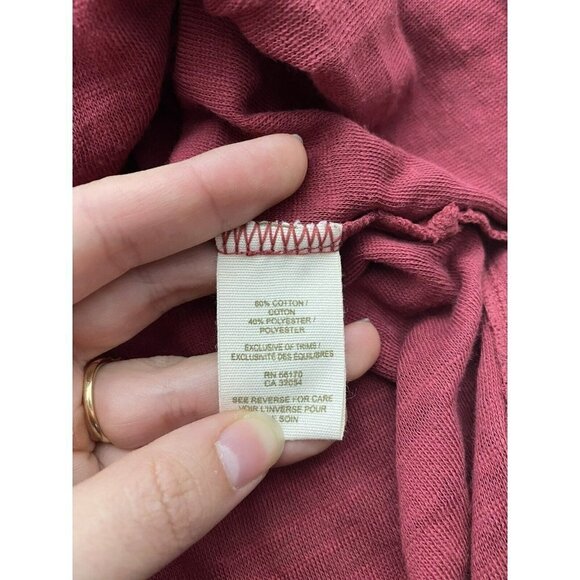 Free People FP Beach Womens Coverup OS One Size Red Long Sleeve Lightweight - Picture 4 of 7